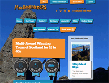 Tablet Screenshot of macbackpackers.com